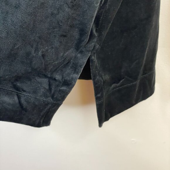 J. Jill Womens VELVET VELOUR Party Tunic Top Size 3X Black BUTTERY SOFT Luxe - Picture 5 of 11